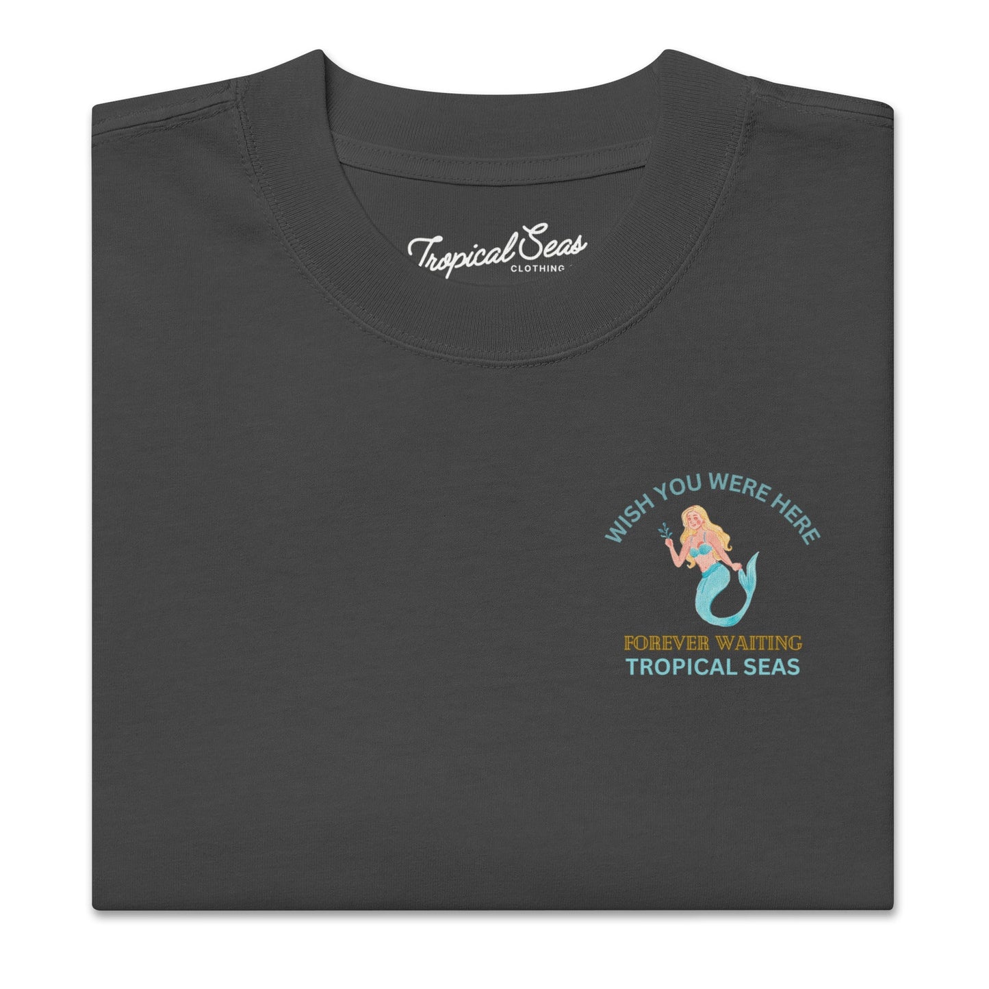 Oversized  Mermaid Faded t-shirt