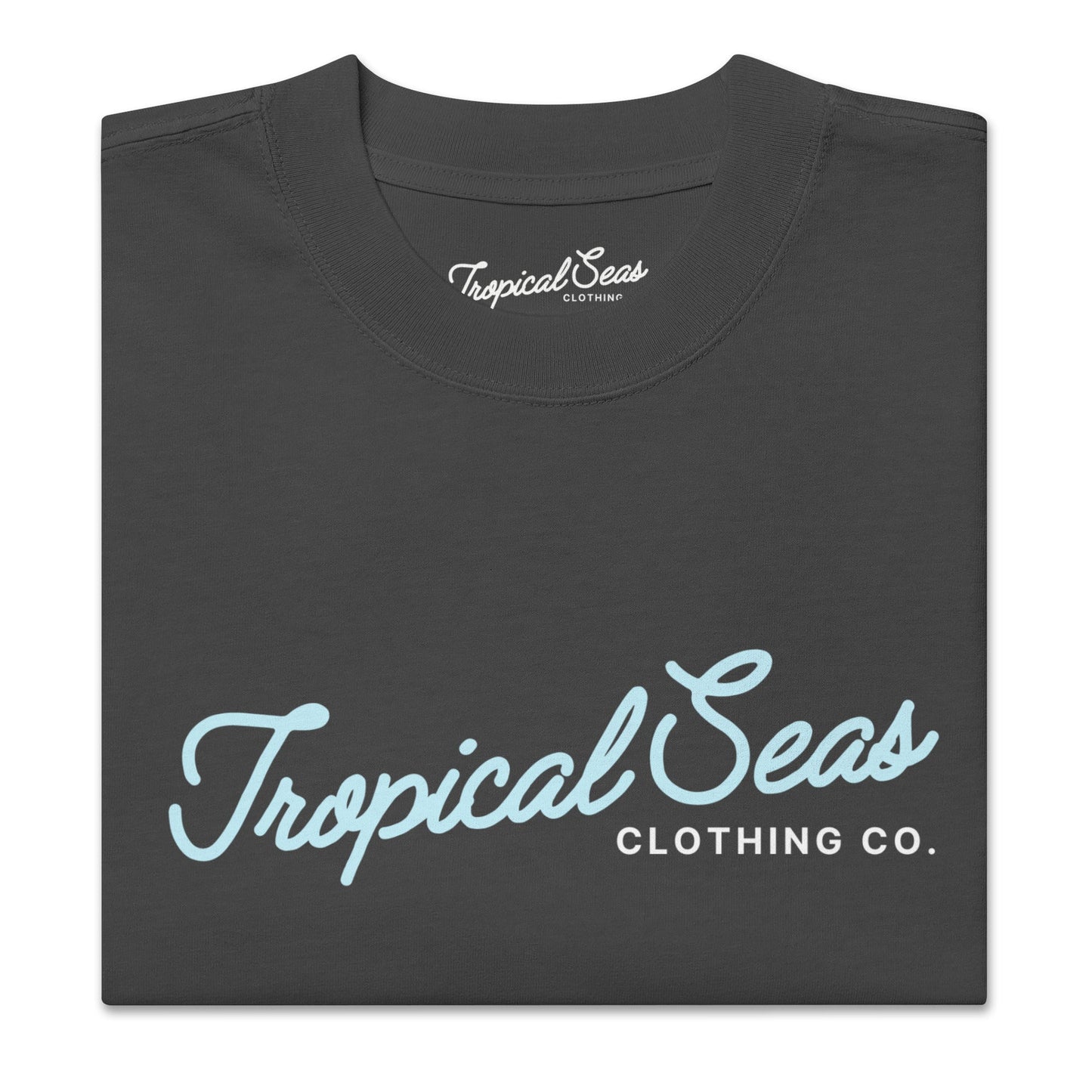 Oversized Seas Printed Faded T-shirt