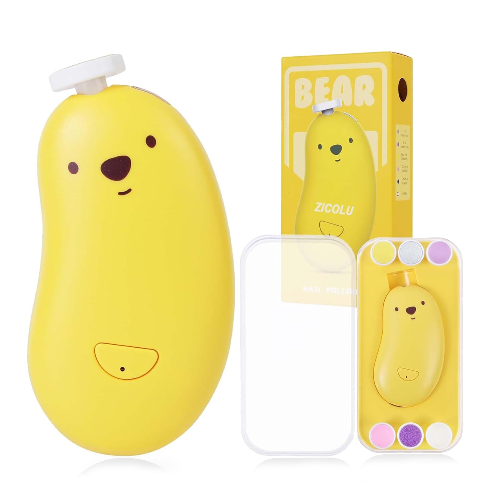 Hranio Baby Nail Clippers Baby Nail Trimmer Electric Nail File Baby Nail File Electric Nail Clipper Electric Baby Nail Trimmer Baby Nail Kit Toddler Nail Clipper Kids Nail Clippers Baby Essentials