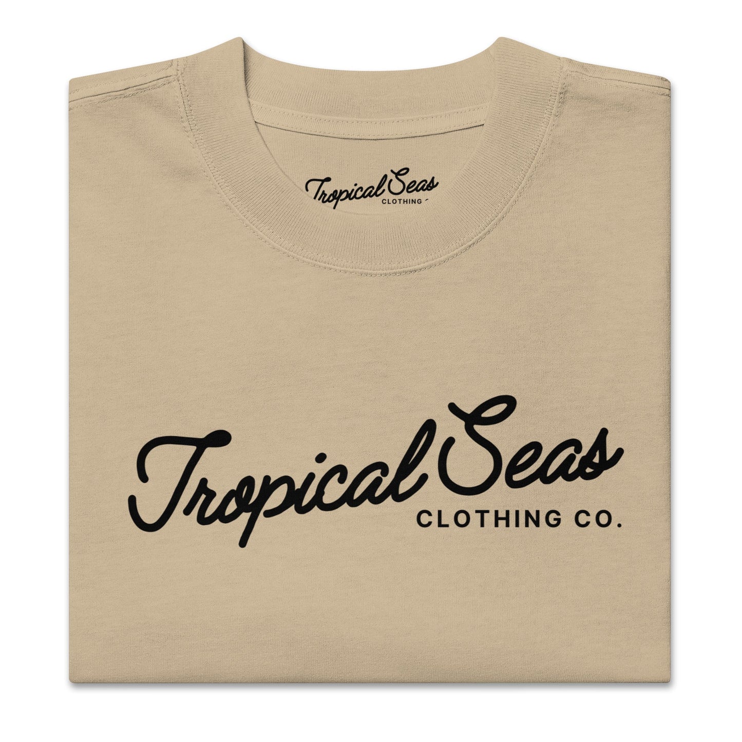 Oversized Seas Printed Faded T-shirt