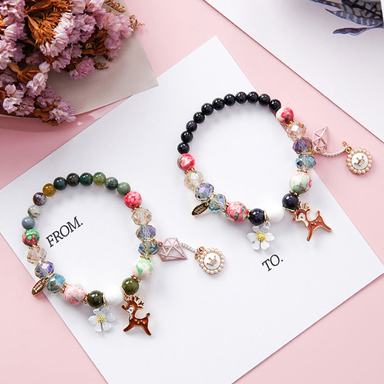Pearl Bracelet, Stone Bead Bracelet