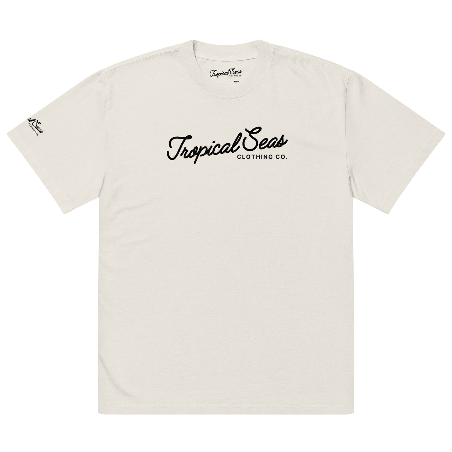 Oversized Seas Printed Faded T-shirt