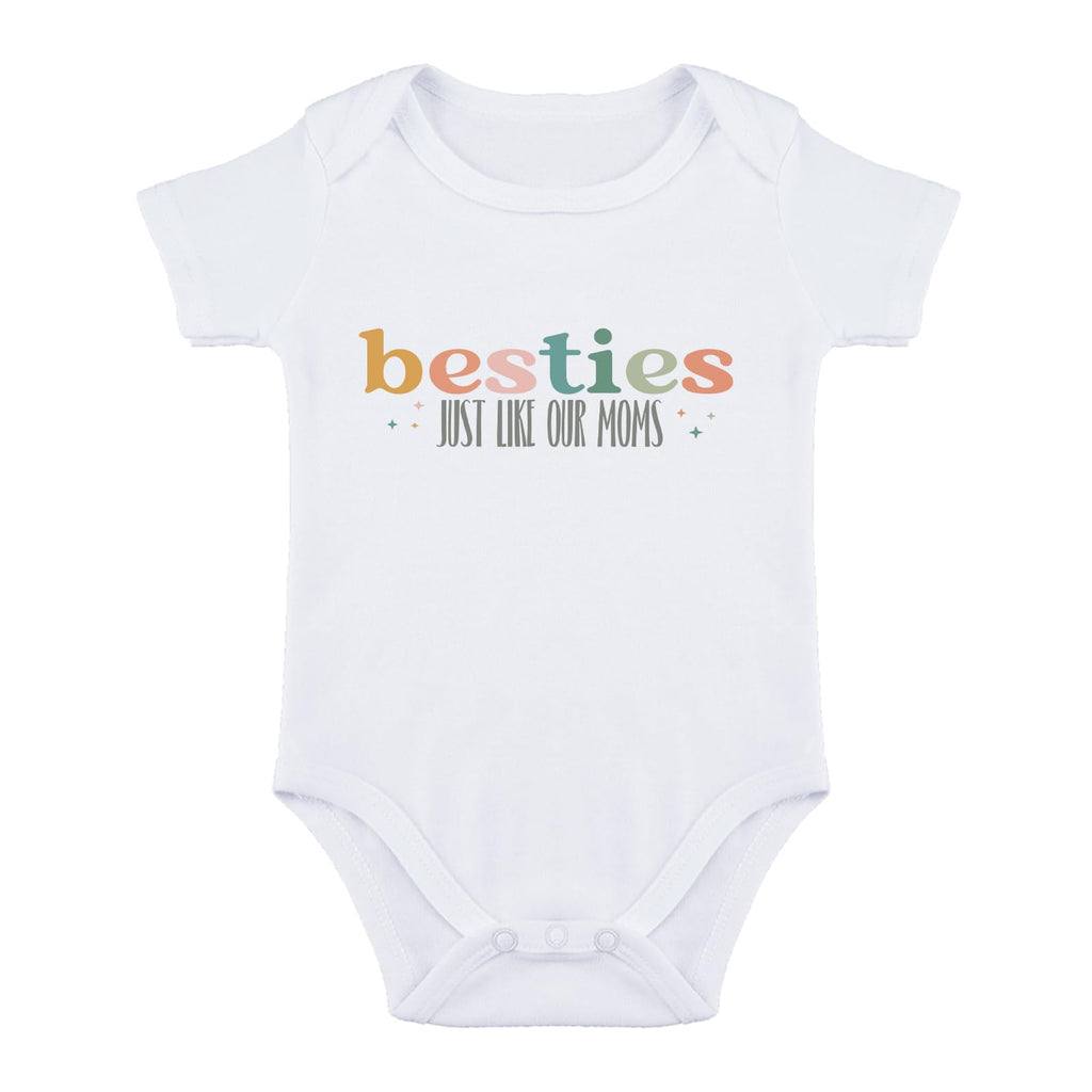SproutJoy Besties Just Like Our Moms Baby Bodysuit Best Friend Baby Bodysuit Mom Besties Baby Romper Baby Clothes 6M