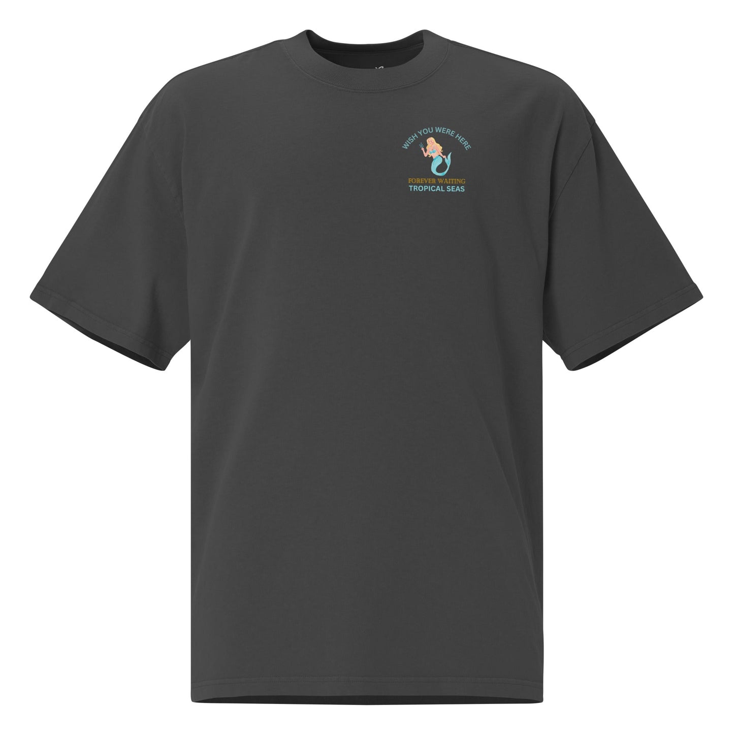 Oversized  Mermaid Faded t-shirt