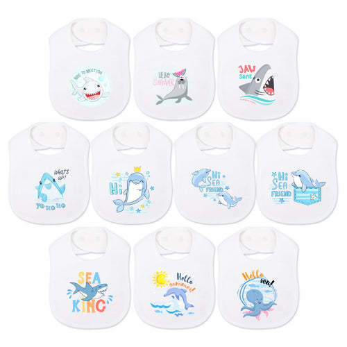 10-Pack Baby Bibs for Girls & Boys - Teething Baby Bib Baby Boy Bibs Baby Girl BibsBaby Drool Bibs for Infant