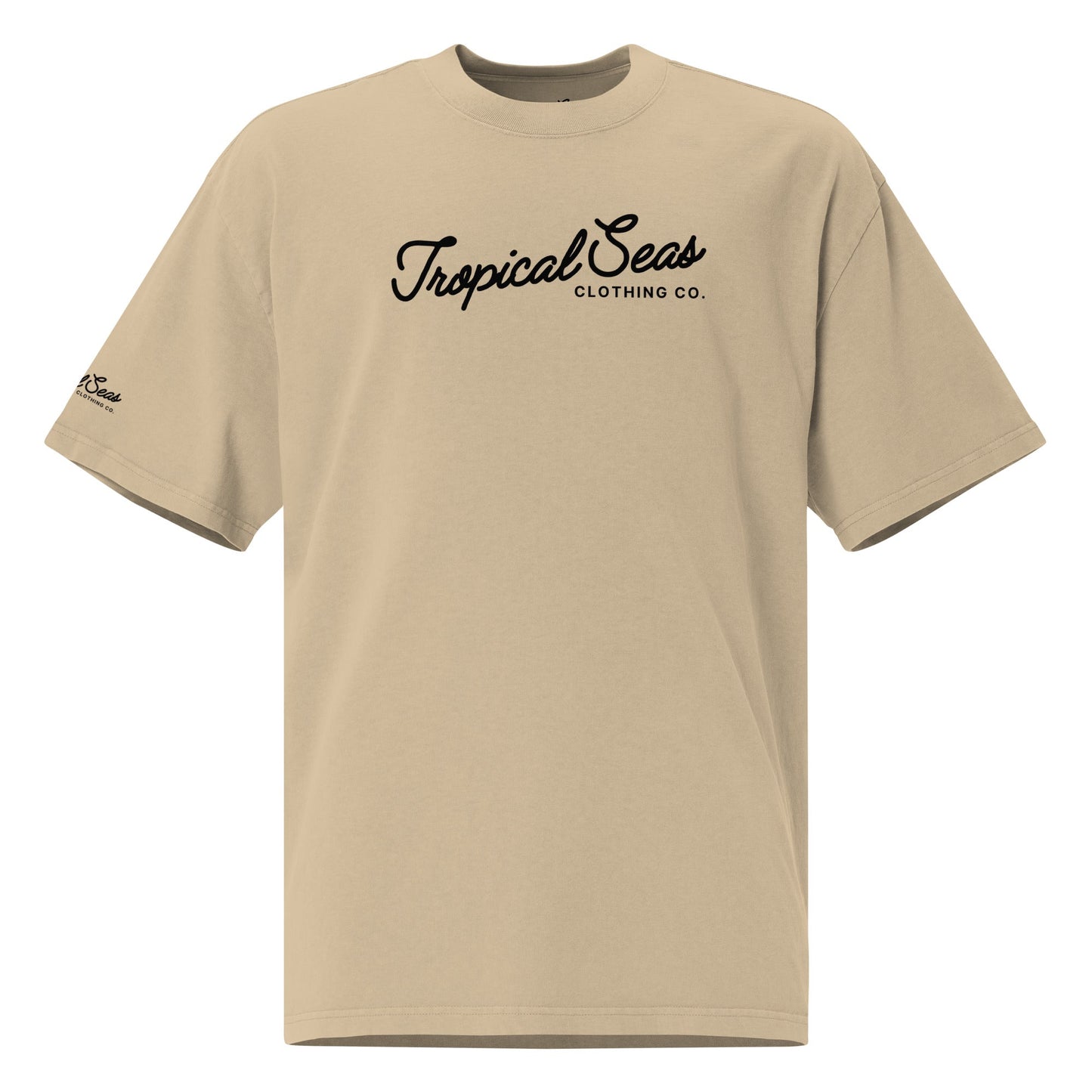 Oversized Seas Printed Faded T-shirt