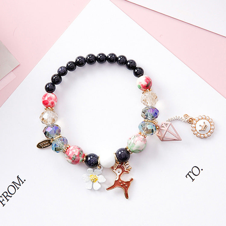 Pearl Bracelet, Stone Bead Bracelet