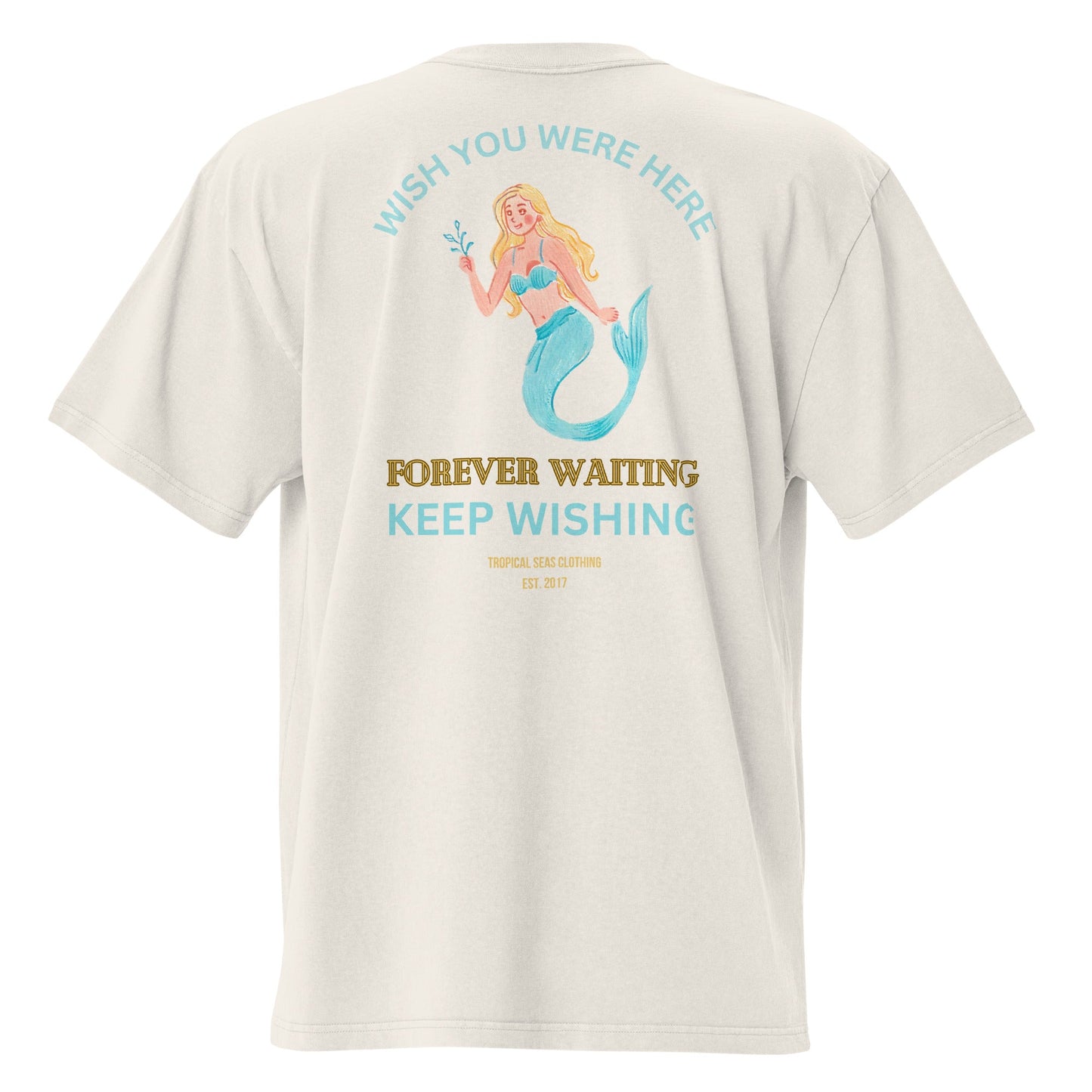 Oversized  Mermaid Faded t-shirt