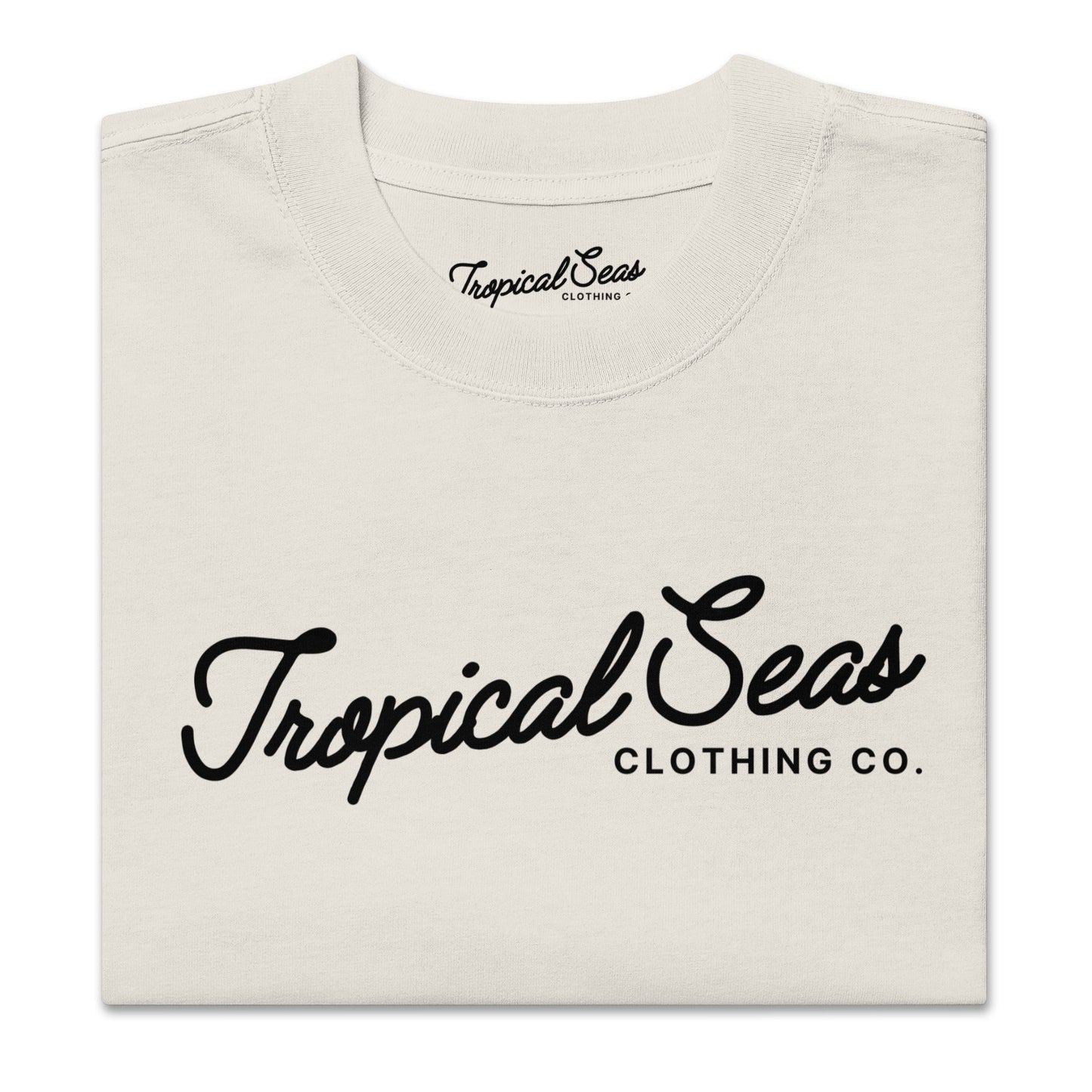 Oversized Seas Printed Faded T-shirt