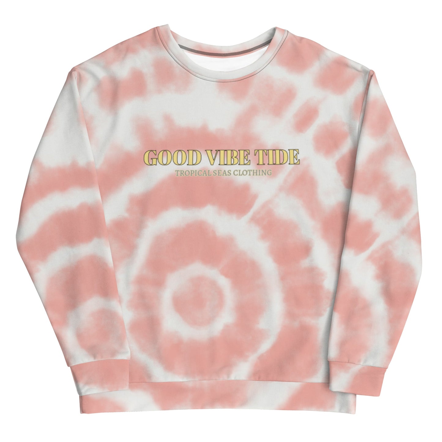 Peach Tie-Dye Tropical Sweatshirt