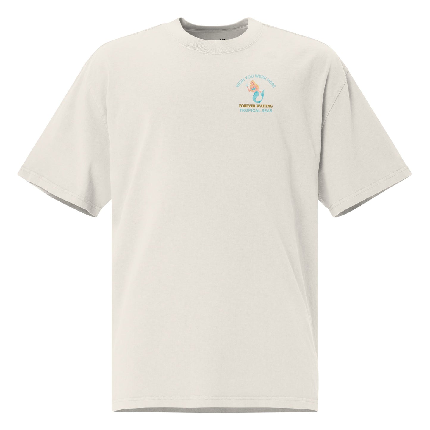 Oversized  Mermaid Faded t-shirt