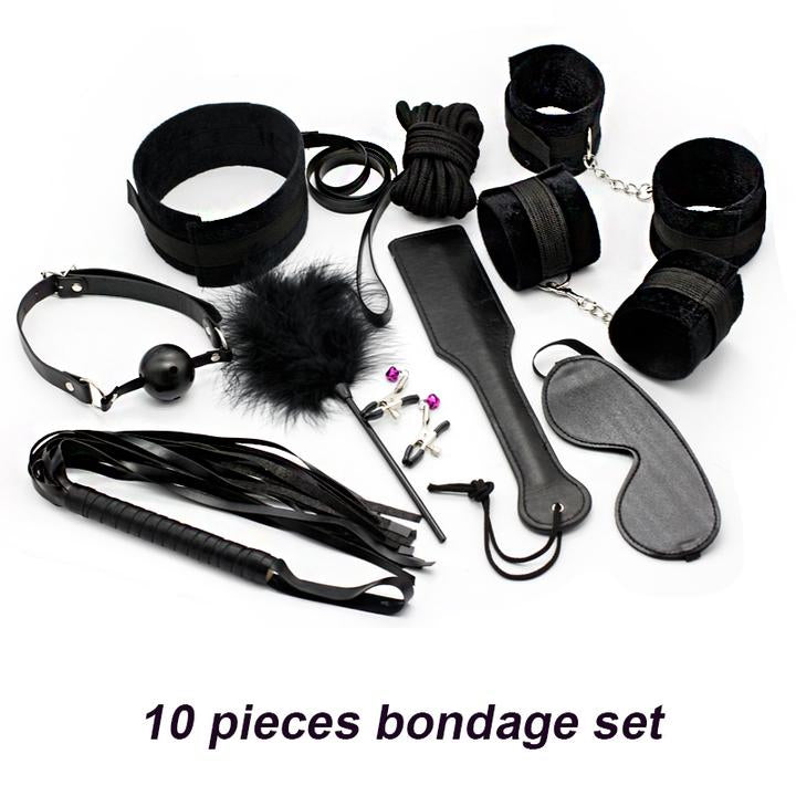 Ten piece Plush Strap Teasing Toy Set