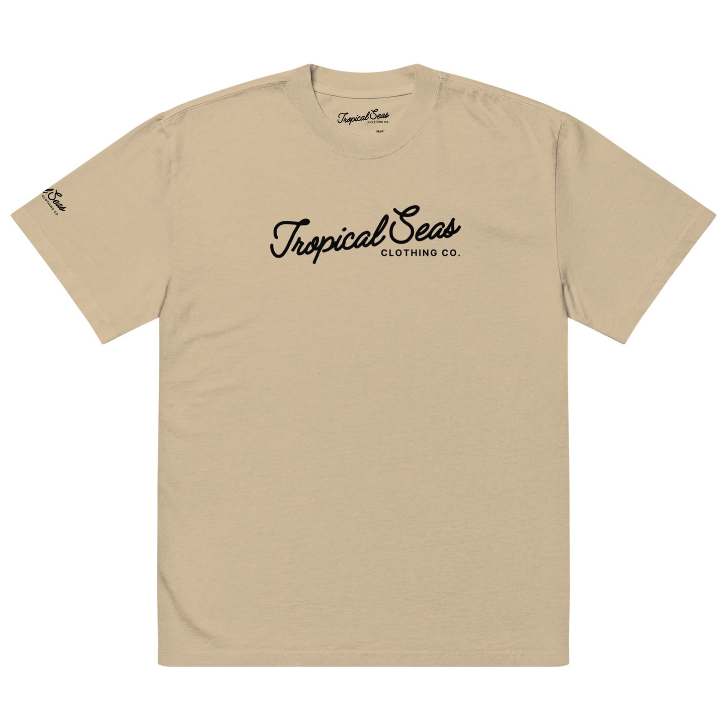 Oversized Seas Printed Faded T-shirt