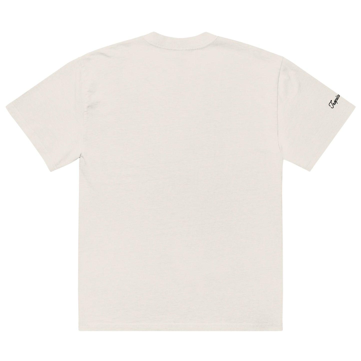 Oversized Seas Printed Faded T-shirt