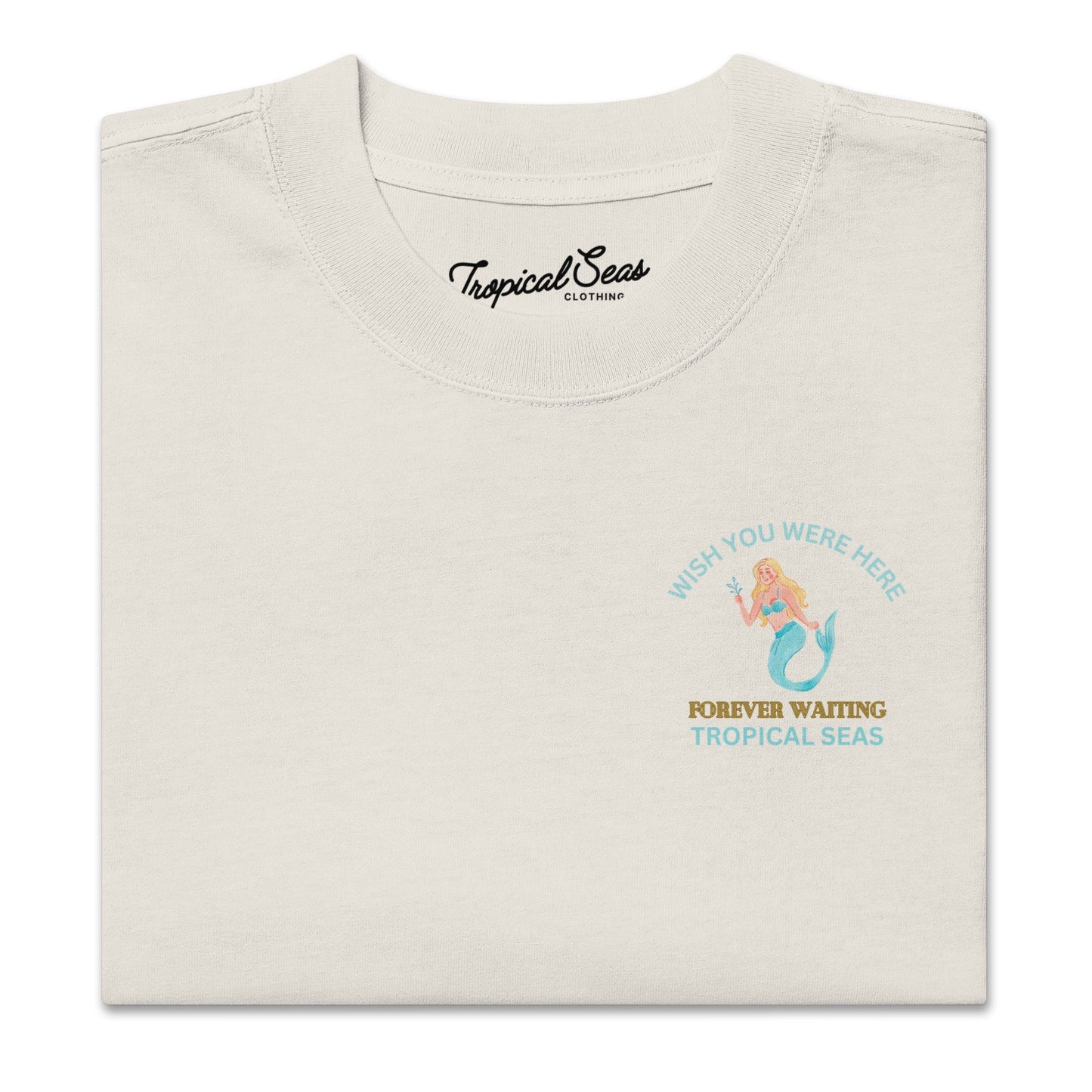 Oversized  Mermaid Faded t-shirt