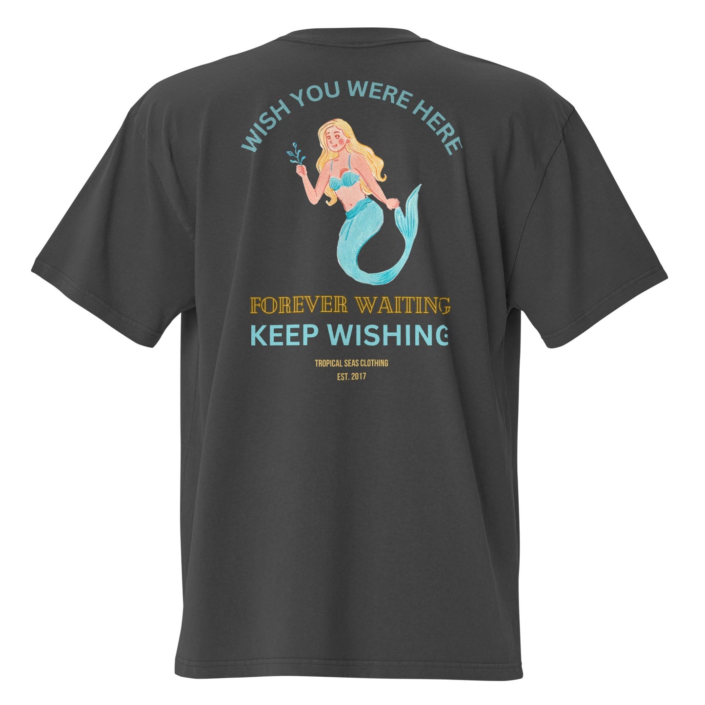 Oversized  Mermaid Faded t-shirt