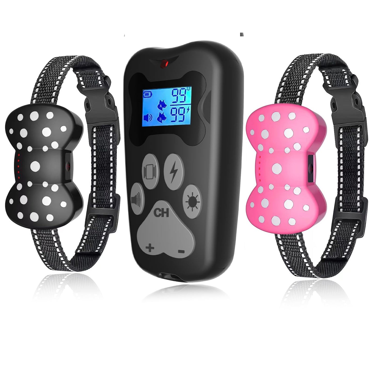 Buy 1 get 1 free shock collar 3000Ft Remote Range Dog Training Collar with Beep Vibration and Shock for Small Medium Large Dogs