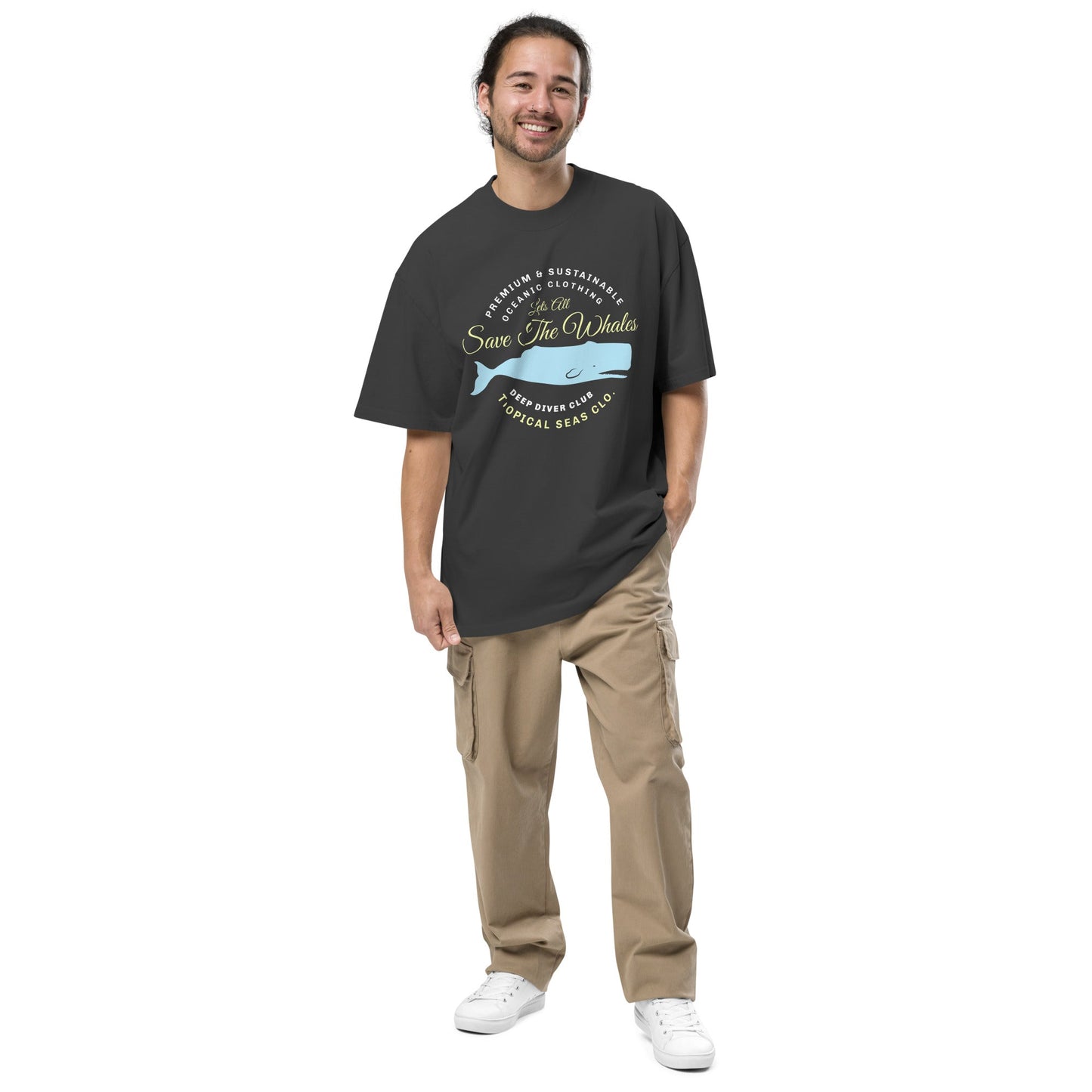 Oversized Lets Save the Whales t-shirt