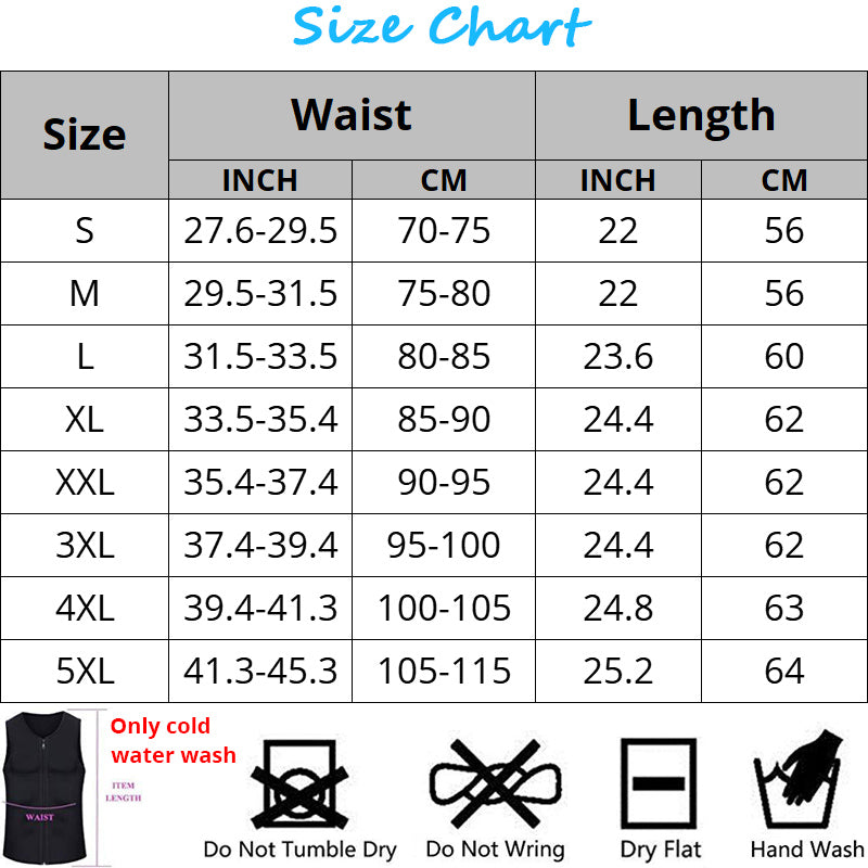 Men's Waist Trainer Vest for Weight Loss