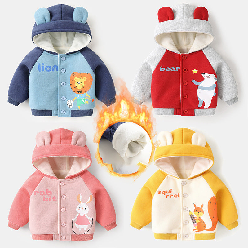 Baby Hooded Jacket for Boys and Girls Winter